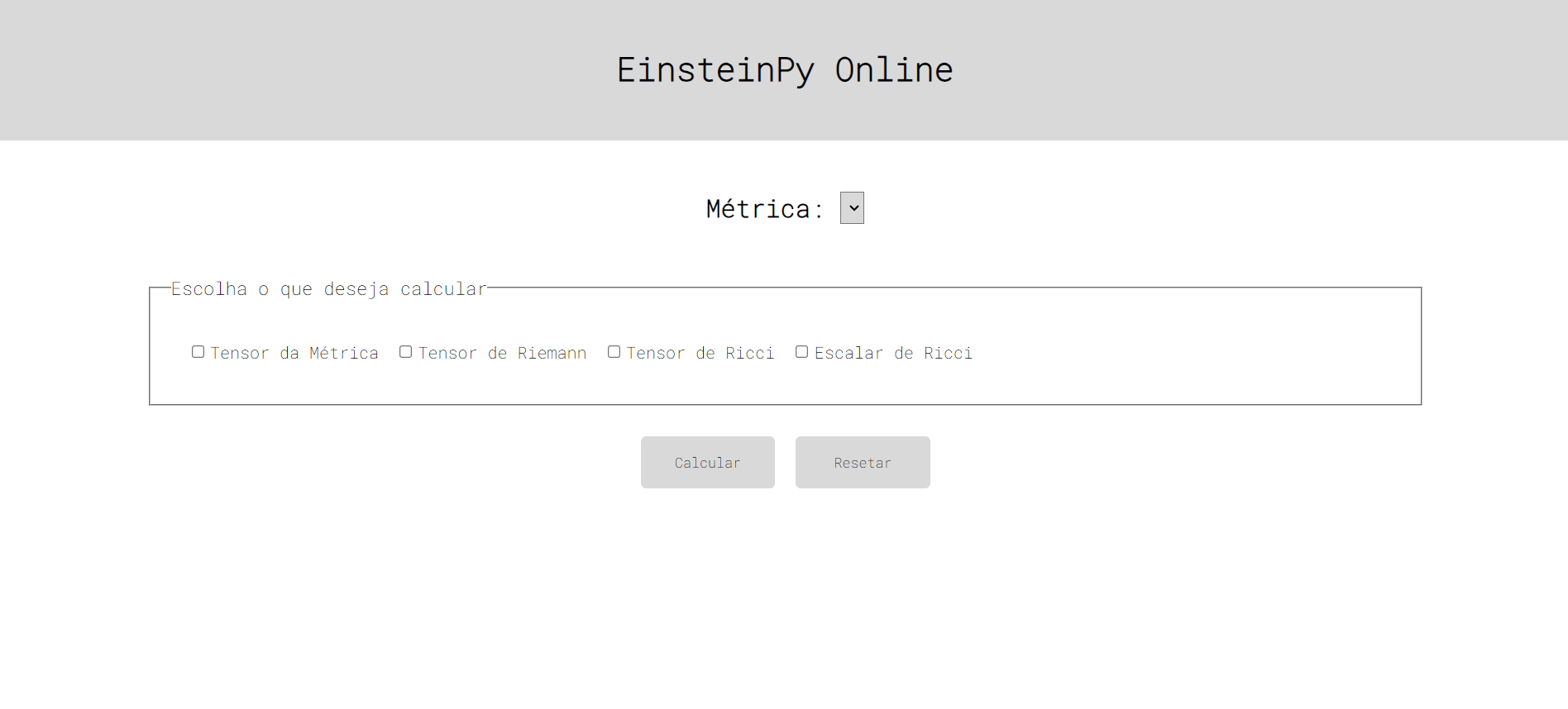 EinsteinPy Online